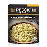 Peak Refuel Chicken Pesto Pasta| Premium Freeze Dried Camping Food | Backpacking & Hiking MRE Meals | Just Add Water | 100% Real Meat | 43g of Protein | 2 Serving Pouch