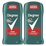 Degree Men Original Antiperspirant Deodorant for Men, Pack of 2, 48-Hour Sweat and Odor Protection, Sport 2.7 oz