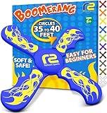 Fun Boomerang - Stocking Stuffers for Kids 8-12 - Soft & Easy to Use - Gifts for Boys & Girls All Ages - Best Boy Gifts for 6 7 8 9 10 Year Old Boys + 2024 Top Toys for Boys Age 8-12 Boy Gift Ideas