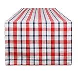 DII American Plaid Table Top Collection for Everyday Use, Summer Cook-Outs, Barbeques, Picnics, Indoor/Outdoor Entertaining, 100% Cotton Machine Washable, Table Runner, 14x72