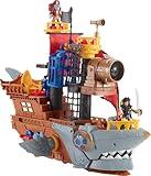 Fisher-Price Imaginext Preschool Toy Shark Bite Pirate Ship Playset with Figure & Accessories for Pretend Play Kids Ages 3+ Years (Amazon Exclusive)