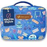 KeepGoing Large Home First Aid Kit for Kids – 270 Pc. for Car, Home, Dorm, & Boat with Latex-Free Bandages – 10 x 7 x 3.5 in. Travel First Aid Kit (Signature)