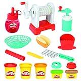 Play-Doh Kitchen Creations Spiral Fries Playset with 5 Cans of Modeling Compound Colors, Back to School Classroom Supplies, Play Food & Cooking Toys for Kids, Preschool Toys, Ages 3+