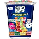 Klass Aguas Frescas Powdered Drink Mix | 44 Sugar Free Powder Packets | Flavors - Cucumber Limeade Pineapple Tangerine Strawberry Watermelon & Hibiscus Berries - Water Enhancer To Go!