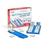 hand2mind Sort That Sound! Activity Set​, Phonemic Awareness, ESL Teaching Materials, Science of Reading Manipulatives, Letter Sounds for Kindergarten, Speech Therapy Tools, Phonics Flash Cards