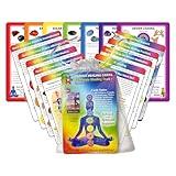 Deck of Chakra Healing Cards: Helps Restore and Balance Your Energy with Meditations, Affirmations, Chakras Chart, Aromatherapy, Essential Oils, Reiki Symbols, Hand Mudras - (17) 4"x6" 2-Sided Cards