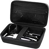 Case for Hatteker/for oneisall/for Ufree/for Novah Hair Clipper, Beard Trimmer Organizer Storage for Men Hair Cutting Kit Precision Shaver, with Inner Net Bag for Grooming Kit (Case Only)