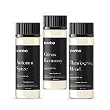 Scentia Seasonal Fragrance Oil Set – Warm Cinnamon, Lemon,Eucalyptus, Sage, Cedar & Pine Spice – 3x20ml Aromatherapy Oils for Diffusers, Candle Making, Home & Gift