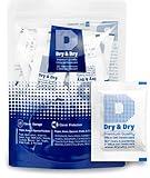 Dry & Dry 5 Gram [50 Packets] Silica Gel Packets Silica Gel Desiccants, Silica Gel Packs - Rechargeable (Food Safe) Silica Gel Packets, Silica Packets