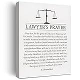 LEXSIVO Lawyer’s Prayer Print Canvas Wall Art Law Office Decor Modern Lawyer Painting 12x15 Canvas Poster Framed Ready to Hang Artwork Lawyers Gifts