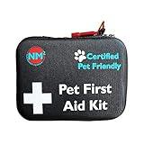 Pet First Aid Kit for Dogs & Cats | First Aid Bag for All Pets and Animals | Perfect for Travel Emergencies with Pet First Aid Guide Book and Instructions | Certified Pet Friendly