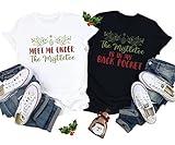 Meet Me Under The Mistletoe Christmas Shirt, The Mistletoe Is In My Back Pocket Sweatshirt, Christmas Couple Matching Shirt, Gift For Him Her, Christmas Vacation Vibes Tee