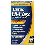 Osteo Bi-Flex Triple Strength with Vitamin D Glucosamine Chondroitin Joint Health Supplement, Coated Tablets, Red, 120 Count