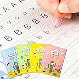 Premium Grooved Handwriting Practice Kit for Kids, Children's Magic Practice Copybook for Writing Practice, Groove Calligraphy Workbooks Tracing Books for Preschool, Homeschool (30 Refills)