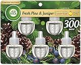 Air Wick Plug in Scented Oil Refill, 5 ct, Fresh Pine and Juniper, Air Freshener, Essential Oils, Fall Scent, Fall decor