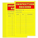 Safety Inspection Tags - 100Pcs Yearly Maintenance Labels - Industrial Quality Control Stickers