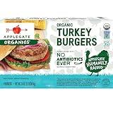 Applegate, Frozen Organic Turkey Burgers, 1 lb