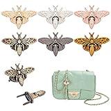 PH PandaHall 6 Sets, 6 Colors 3D Bee Shape Bag Turn Buckles Alloy Purse Lock Purse Clasp Closure Lock Clutch Closure for DIY Leathercraft Shoulder Bag Handbag Purse Making