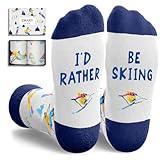 Zmart Funny Gifts For Skiers Snowboarders - Skiing Gifts Ski Gifts Snowboarding Gifts, Ski Socks Skiing Socks Women Men, Snowboarding Youth Socks