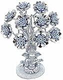 Betterdecor Turkish Nazar Blue Evil Eye Tree with Hindu Ganesha God Design Protection Blessing Home Office Decor-T12