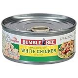 Bumble Bee Premium White Chicken, Chunk in Water, 5 oz Can - 13g Protein per Serving - Gluten Free, Keto Friendly