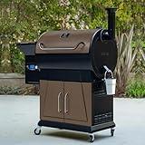 Z GRILLS 700D6Pro 2024 Pellet Grill & Smoker with PID V2.1 Controller, Dual-walled Insulation, Meat Probes, Huge Storage, Hopper Clean-out including Grill Cover and More