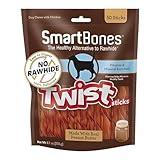 SmartBones Smart Twist Sticks With Peanut Butter, Rawhide-Free Chews For Dogs, 50 Count