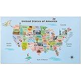 Mr. Pen- United States Map for Kids, 14.5”x 24.6”, US Map for Kids Learning, Map of USA, Wall Maps, USA Map Poster, Map of the United States, Kids Map United States, Maps for Kids of The United States