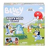 Bluey Keepy Uppy Game. Help, Bingo, and Chilli Keep The Motorized Balloon in The Air with The Character Paddles for 2-3 Players. Ages 4+