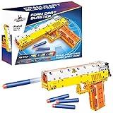 Foam Dart Blaster Toy Gun Building Block Set (222 Pieces) Build and Shoot Foam Darts