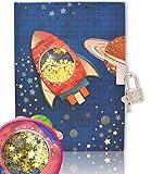 GINMLYDA Boys Diary with Lock for Kids, Spacecraft Diaries 7.1x5.3 160 Pages Kids Journals for Boys with Lock Secret Cute Notebooks for Kids Writing Drawing Gifts for Boys Age 5-10 Years Old