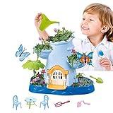 Vokodo Kids Magical Garden Growing Kit Includes Tools Seeds Soil Flower Plant Tree Interactive Play Fairy Toys Inspires Horticulture Learning Great Gift for Children Girls Boys