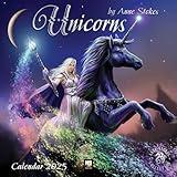 Unicorns by Anne Stokes Wall Calendar 2025 (Art Calendar)