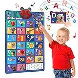 LEARNING BUGS Interactive ABC & 123s Talking Poster & Musical Wall Chart, Educational Toy for Toddlers