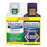 Mucinex FastMax DM Max Cold & Flu Liquid - Thins Mucus, Relieves Cough, Chest Congestion, Pain, Fever, Sneezing, Sore Throat, Runny Nose