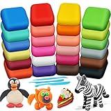 ESSENSON Magic Clay - Air Dry Clay 24 Colors, Modeling Clay for Kids with Tools, Toys Gifts for Age 3 4 5 6 7 8+ Years Old Boys Girls Kids