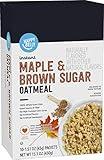 Amazon Brand - Happy Belly Instant Oatmeal, Maple & Brown Sugar, 1.51 ounce (Pack of 10)