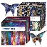 Origami Paper Kit 100 Sheets 70GSM 6 Inch Square Double Sided Color 100 Vivid Solid Colors for Hand Crafts Origami Paper Arts Creativity. Galactic System