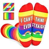 Lgbtq Pride Gifts - Rainbow Socks for Women Men, Lesbian Gay Lgbt Pride Gifts Socks