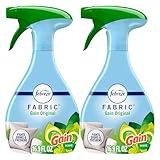 Febreze Odor-Fighting Fabric Refresher with Gain, Original, 16.9 fl oz, Pack of 2