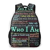 Inspirational Bible Scripture Backpack Christian Book Bags for Boys Girls Elementary School Bags Back to School Gift Bookbag 2nd 3rd 4th 5th 6th Grade One Size
