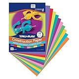 Tru-Ray Construction Paper, 10 Vibrant Colors, 9" x 12", 50 Sheets