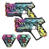 Laser Tag Set of 2, Lazer Tag Game for Kids Indoor & Outdoor Play, Gift Ideas for Kids Teens and Adults, Cool Toys for Teenage Ages 8 9 10 11 12+Year Old Boy & Girls