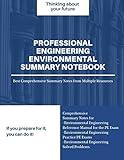 Professional Engineering Environmental Summary Notes: Comprehensive summary notes for non-calculation topics from -Environmental Engineering Reference Manual for the PE Exam