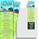 The Romans Road to Salvation Bookmarks - Pack of 25 Inspirational Scripture Bookmarks