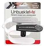 UnbuckleMe Car Seat Buckle Release Tool (As Seen on Shark Tank) - Easy Opener Aid for Arthritis, Long Nails, Older Kids - Button Pusher for Infant, Toddler Car Seats (2 Pack, Black & Gray)