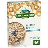 Cascadian Farm Organic Purely O's Cereal, 8.6 ounces