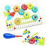 ChuburD 177pcs Kid's Building Toys,Interlocking Gear Set Building Blocks,for Kids Ages 3 and Up, Kids Play Toolbox,Drive Belt Gears,for Classroom Learning,Kids' Party,Toddlers Boys Girls Favor