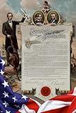 kamazflo Abraham Lincoln Emancipation Proclamation Poster 24x36 inch Educational Wall Art American History Civil War Slavery Freedom