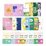 FACETORY K Beauty Face Mask Skin Care 23 COLLECTION Sheet Mask Set | Natural Premium Korean Face Mask For All Skin Types - No Sulfates No Parabens (23 pc)